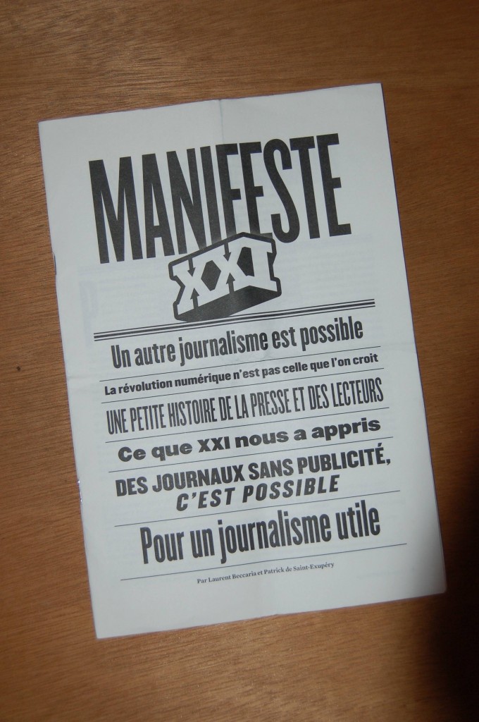 Article : Manifeste de XXI : rien de nouveau sur le web